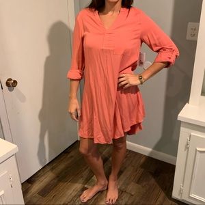 ‼️NWT‼️ coral tunic long sleeve dress! Size M
